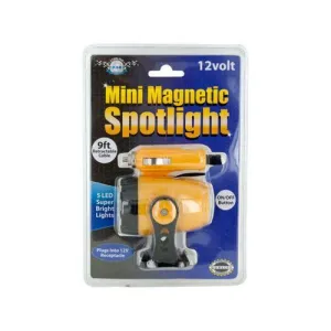 12 Volt Mini Magnetic 5 LED Spotlight ( Case of 16 )