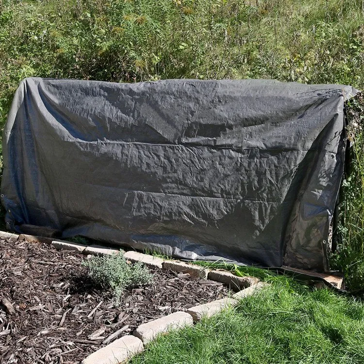 20' x 30' Waterproof Multi-Purpose Poly Tarp - Dark Gray