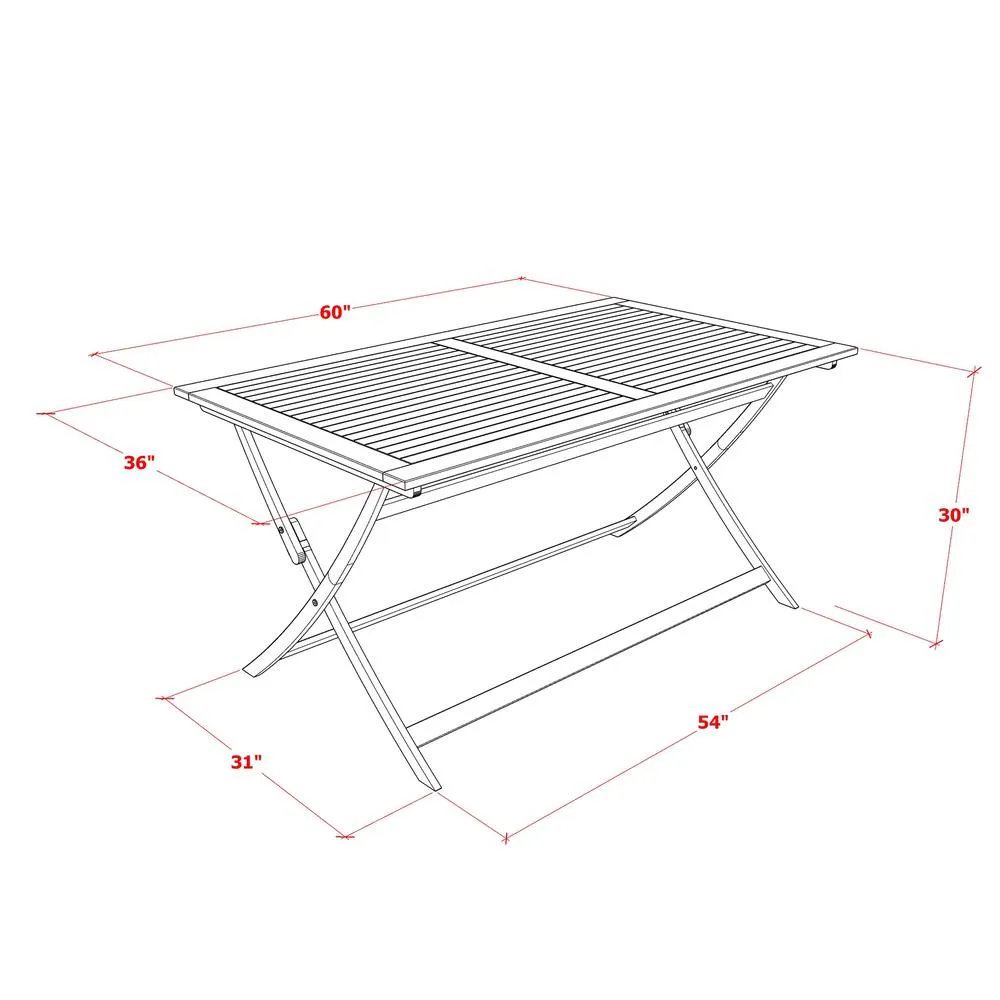 5 Piece Patio Garden Table Set - Stylish and Functional Outdoor Dining Furniture