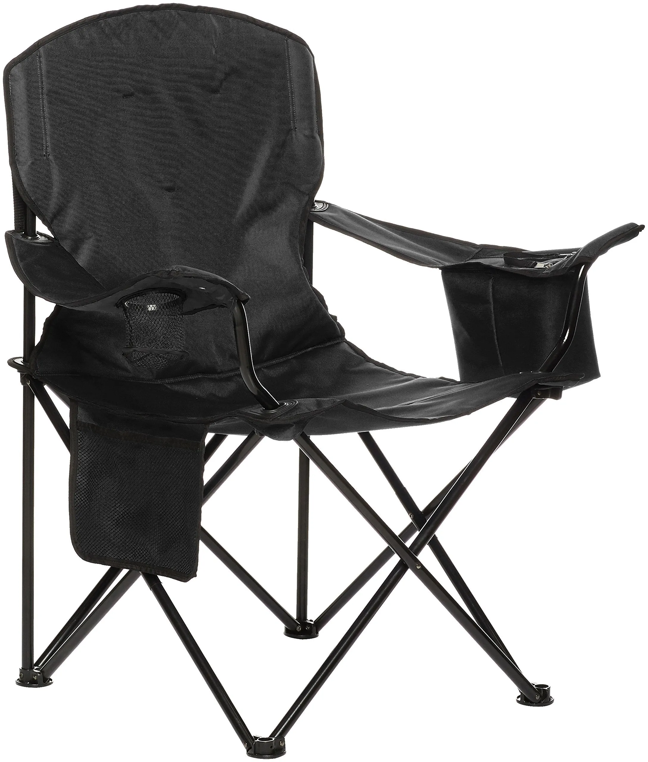 Amazon Basics Camping Chair, X-Large, Padded, Black