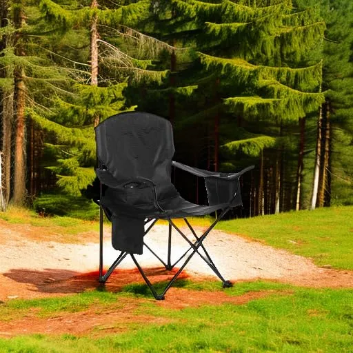 Amazon Basics Camping Chair, X-Large, Padded, Black