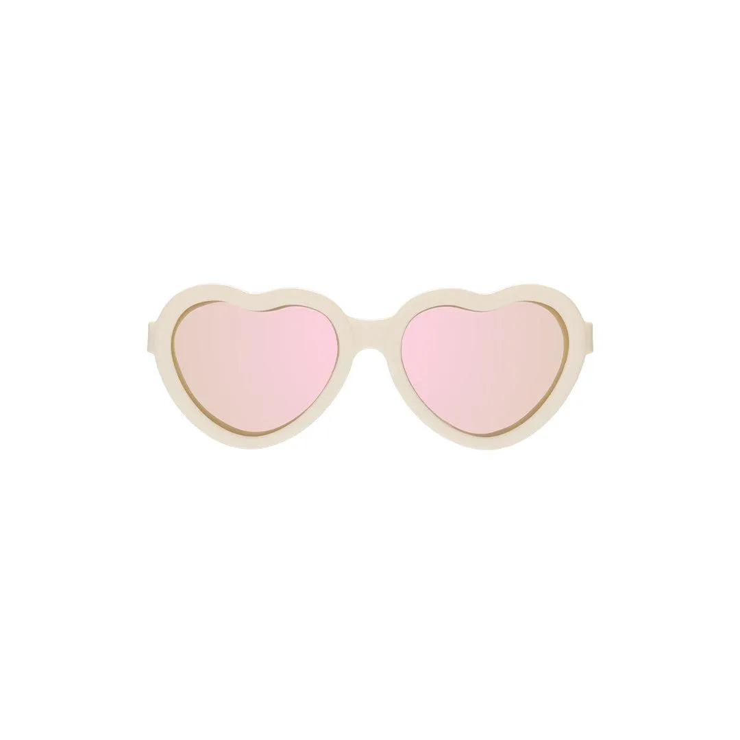 Babiators Polarised Heart Sunglasses - Sweet Cream