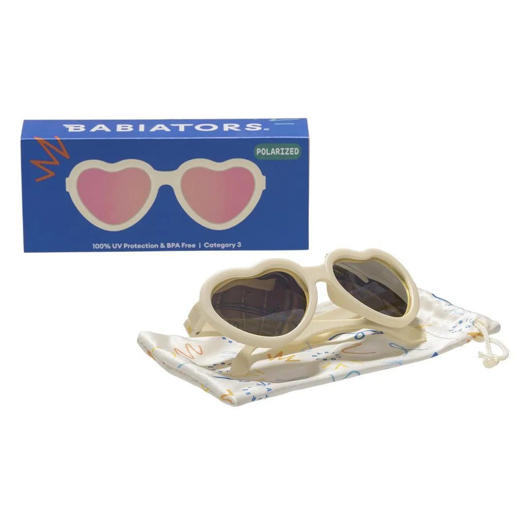 Babiators Polarised Heart Sunglasses - Sweet Cream