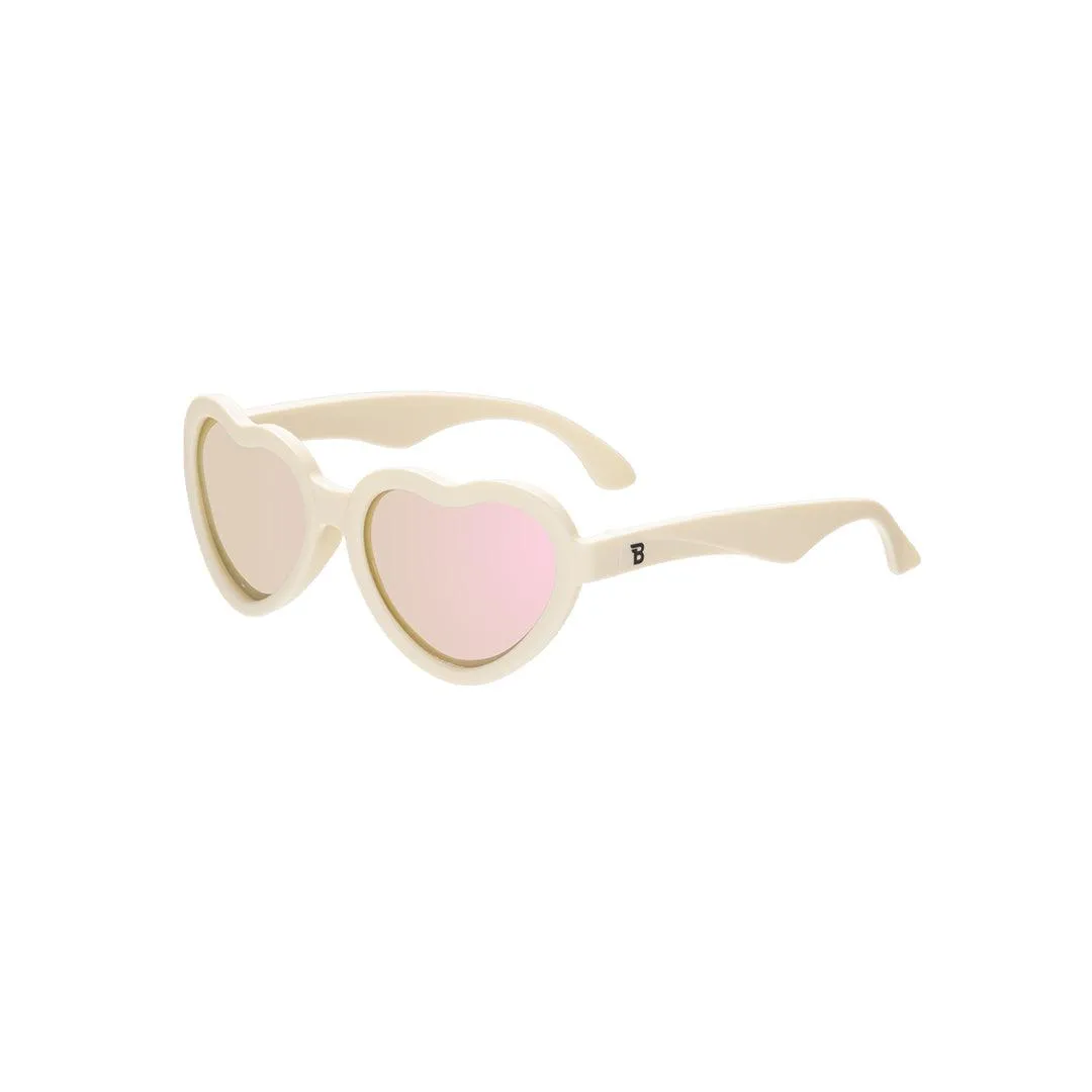 Babiators Polarised Heart Sunglasses - Sweet Cream