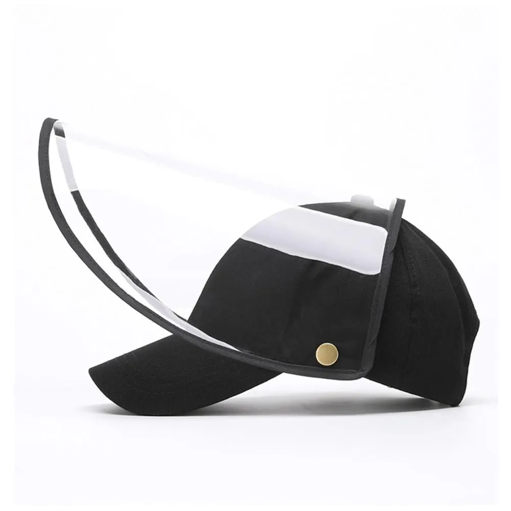 Baseball Cap with Detachable Front Panel