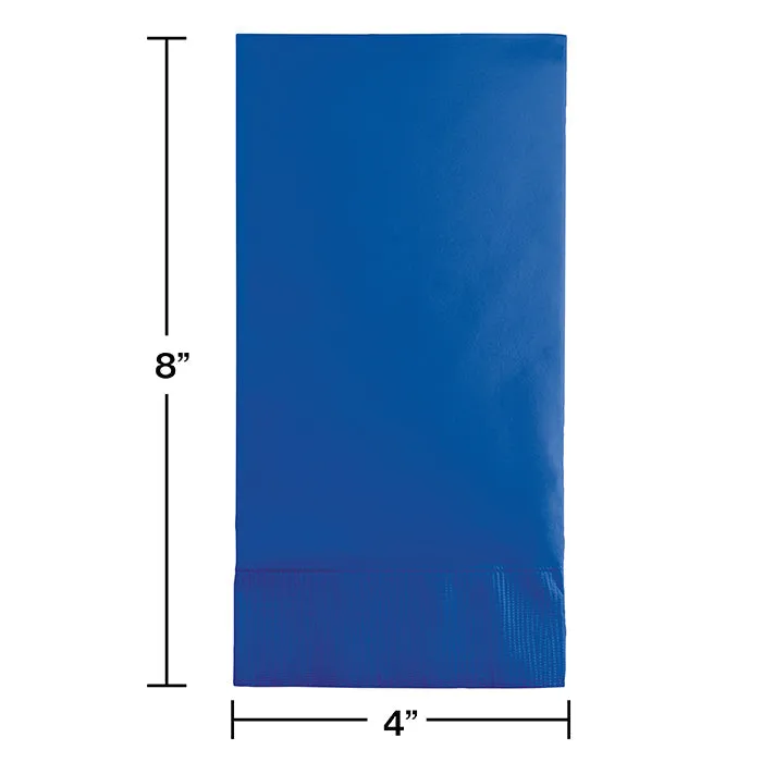 Bulk Cobalt Blue Guest Towels 3 ply (192 per Case)