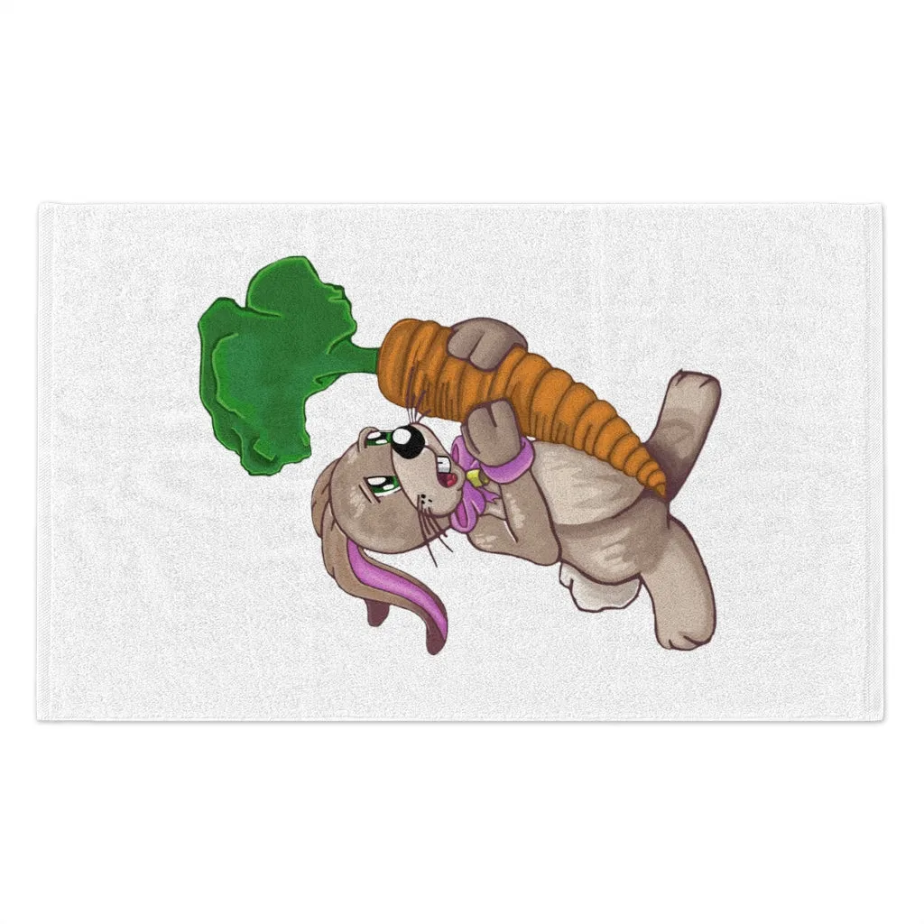 Bunny with Carrot Rally Towel, 11x18