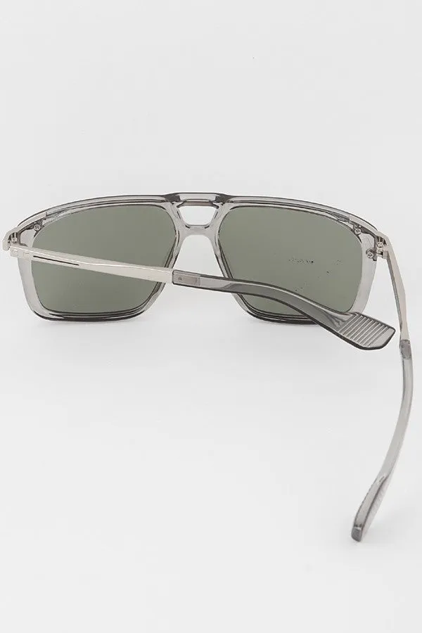 Classic Aviator Block Sunglasses