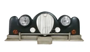 Classic Car 3D Metal Wall Art - Working Headlights - RR Retro - 65" x 27"