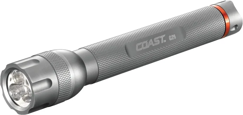 Coast 19807 Flashlight, AA Battery, Alkaline Battery, LED Lamp, 120 Lumens, Utility Fixed Beam, 32 m Beam Distance :CD 1: QUANTITY: 1