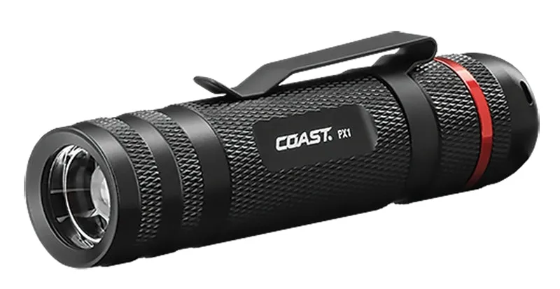 Coast 20864 Twist Focus Flashlight, AAA Battery, LED Lamp, 315 Lumens, Flood to Spot Beam, 2 hr 15 min Run Time :CD: QUANTITY: 1