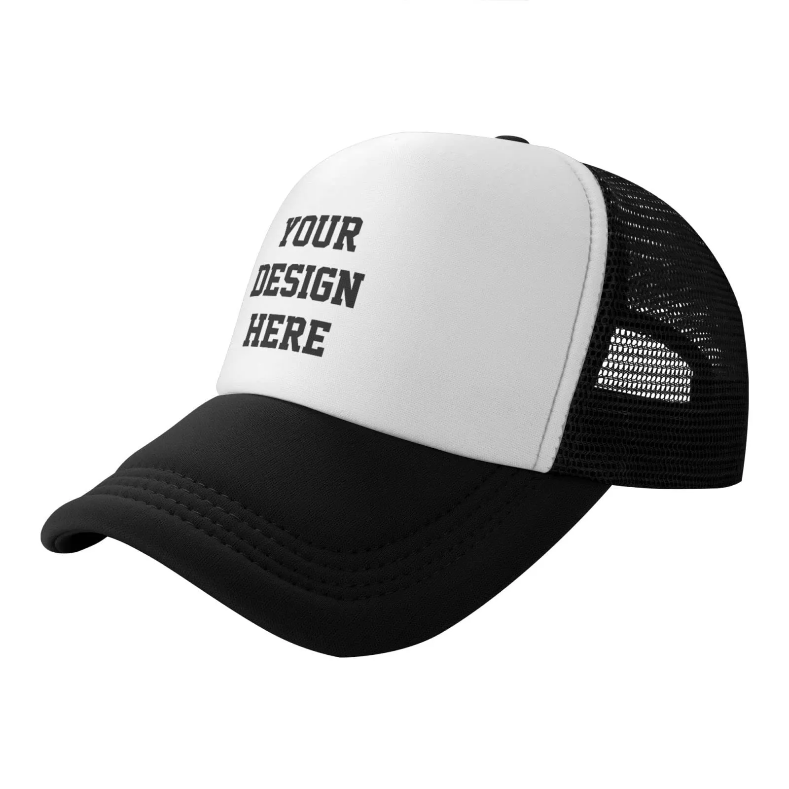 Custom Letter Graphic Trucker Hat Personalized Multicolor Cap