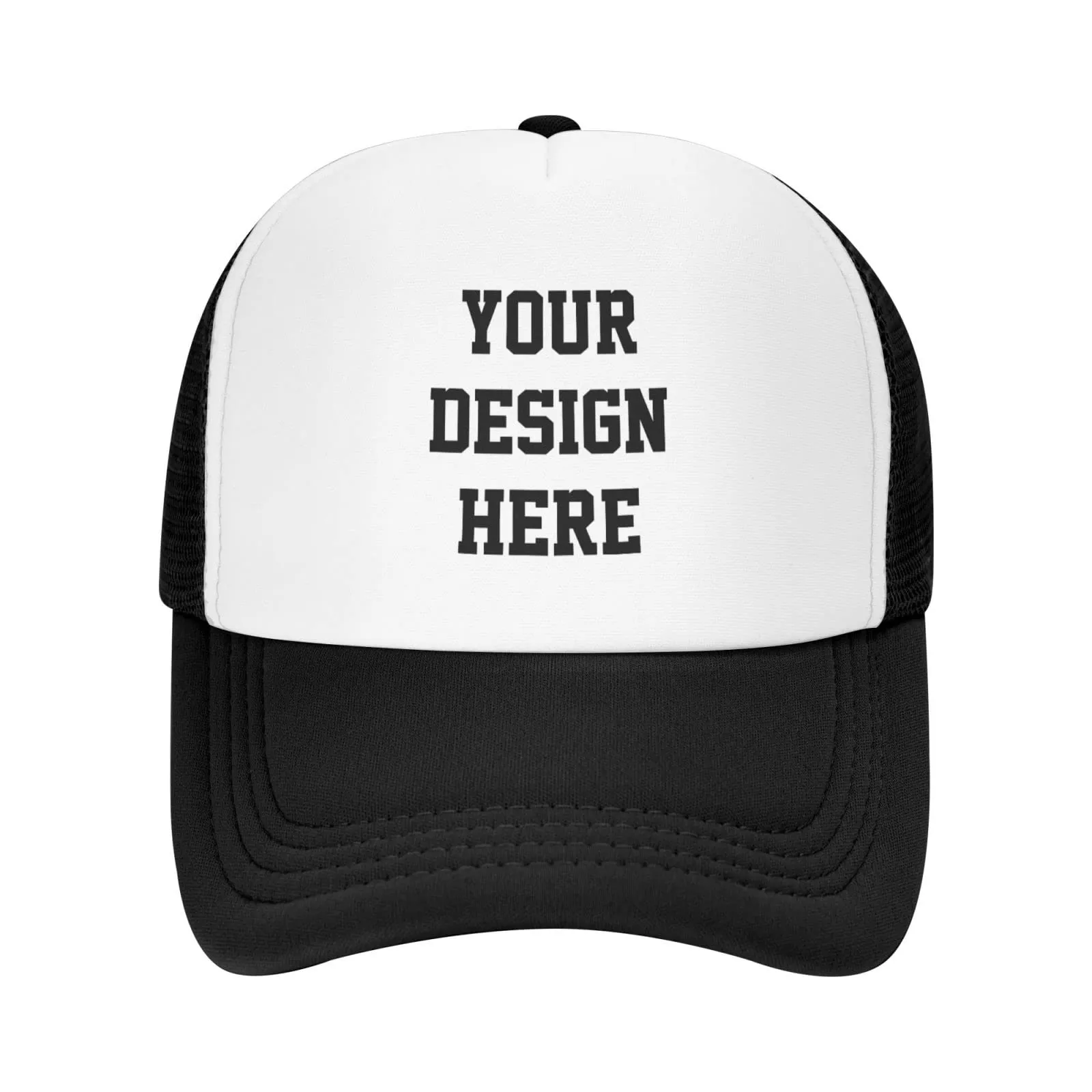 Custom Letter Graphic Trucker Hat Personalized Multicolor Cap