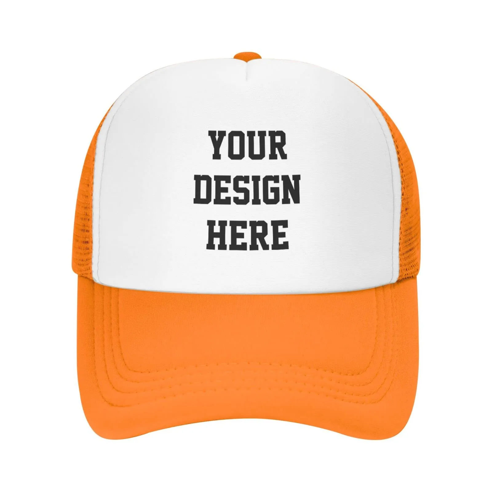 Custom Letter Graphic Trucker Hat Personalized Multicolor Cap