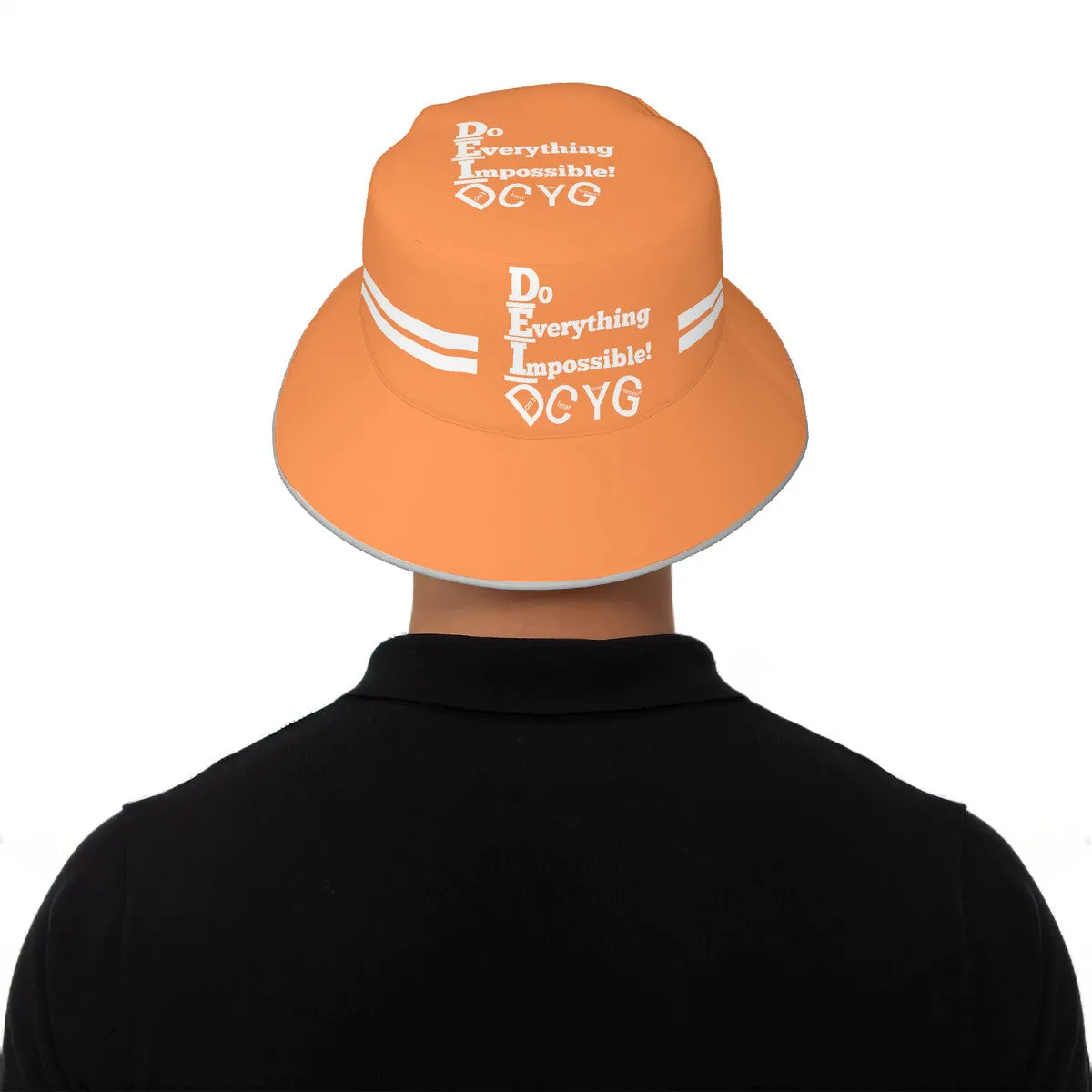 DCYG 24 DEI White & Orange Bucket Hat