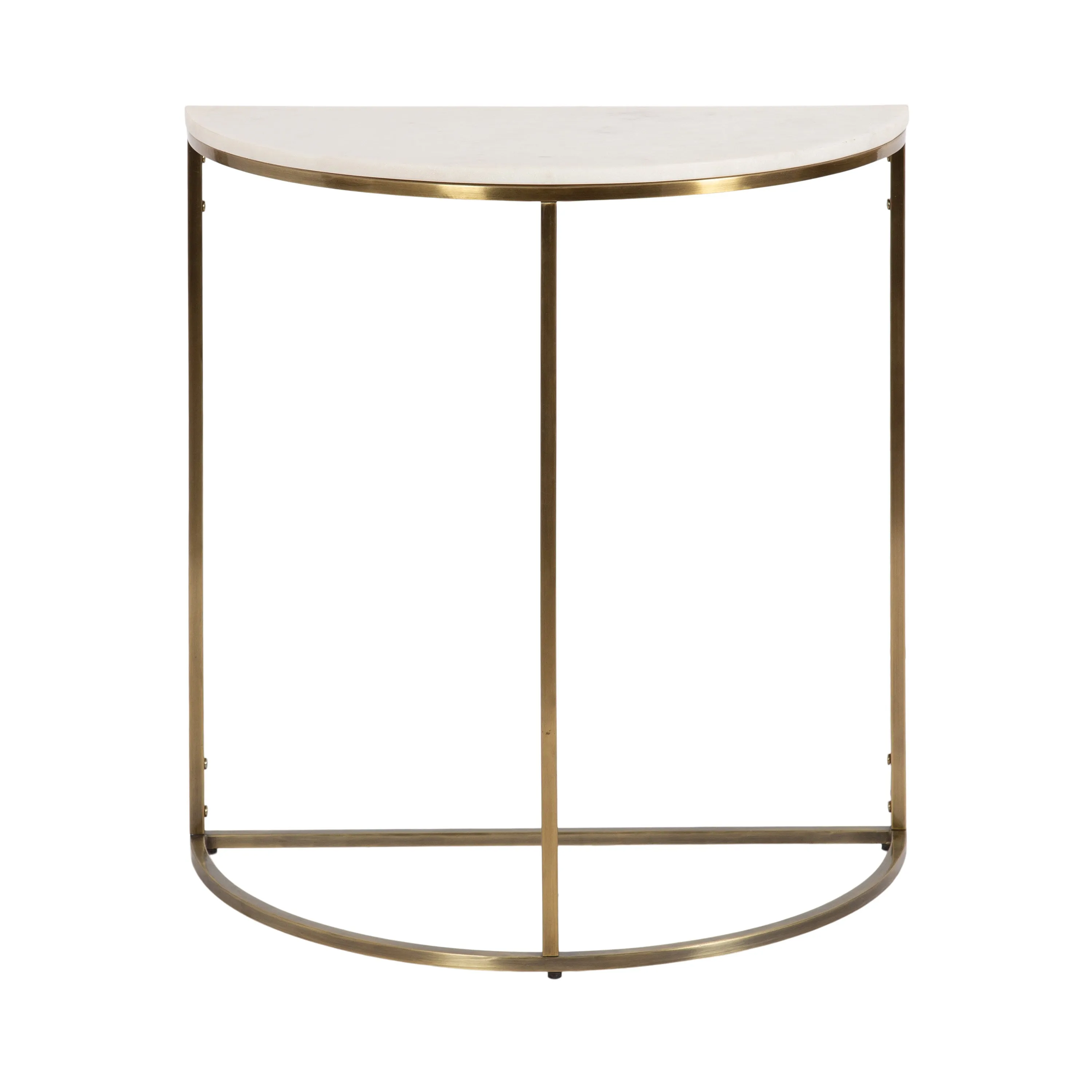 Dorrah Half-Circle Marble Console Table