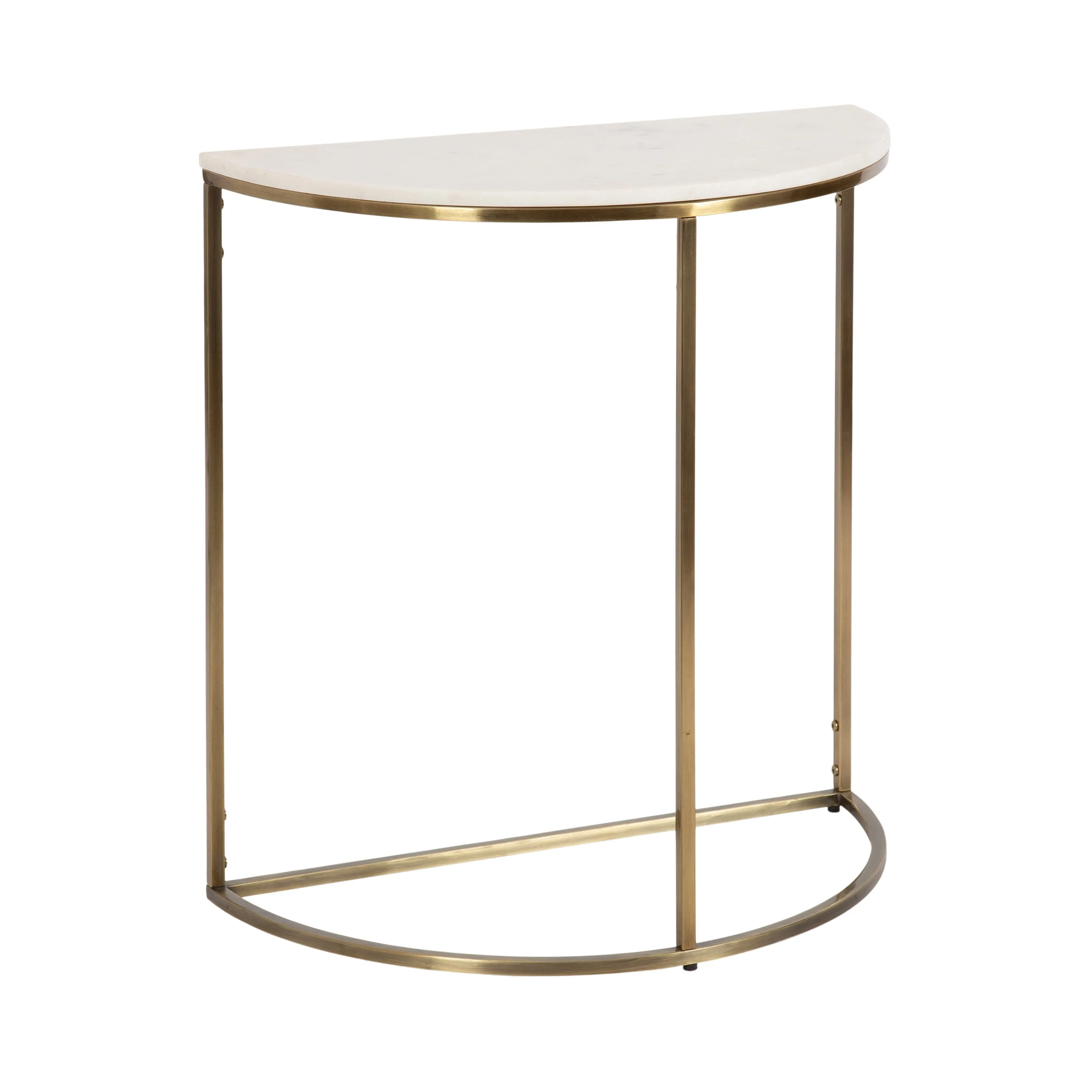 Dorrah Half-Circle Marble Console Table