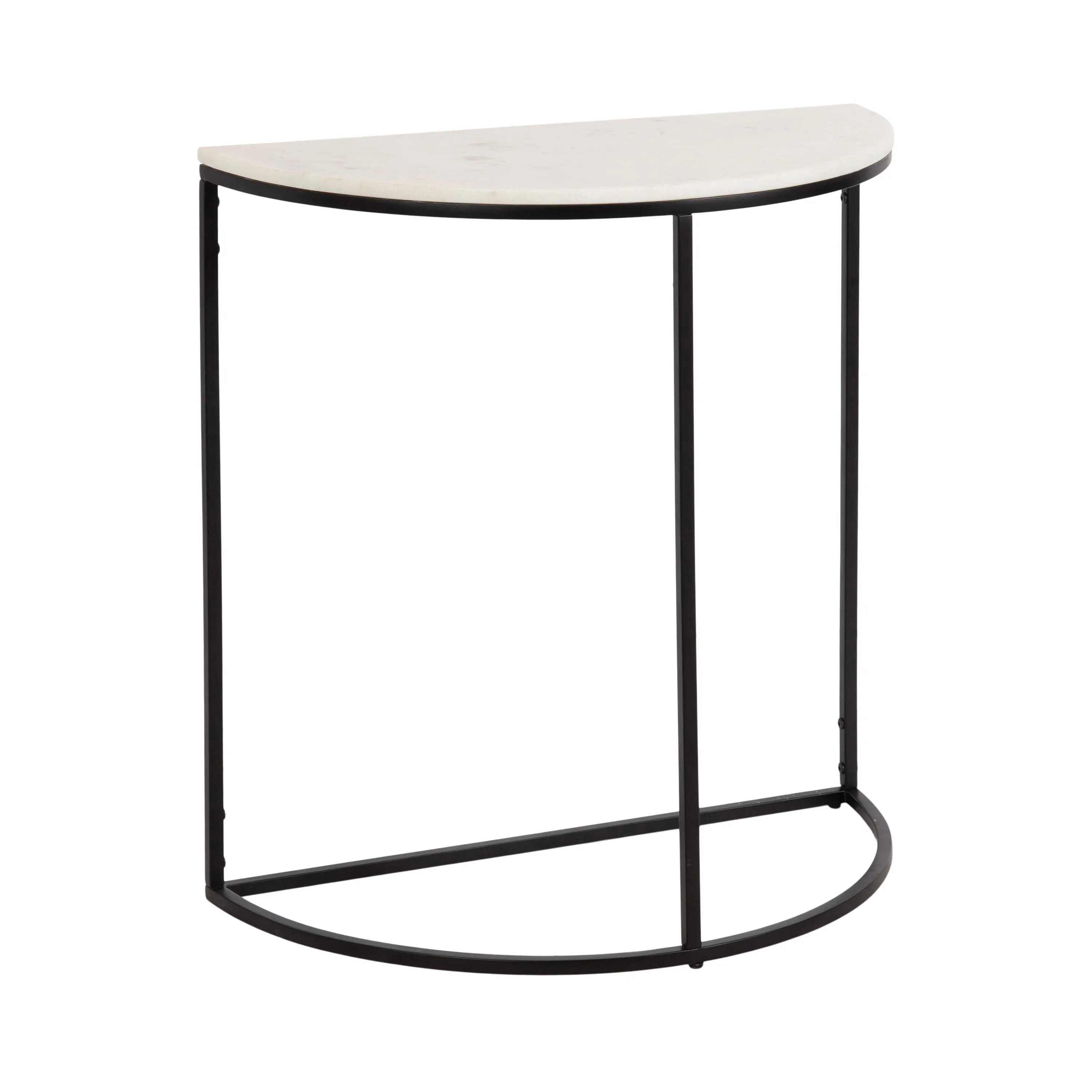 Dorrah Half-Circle Marble Console Table