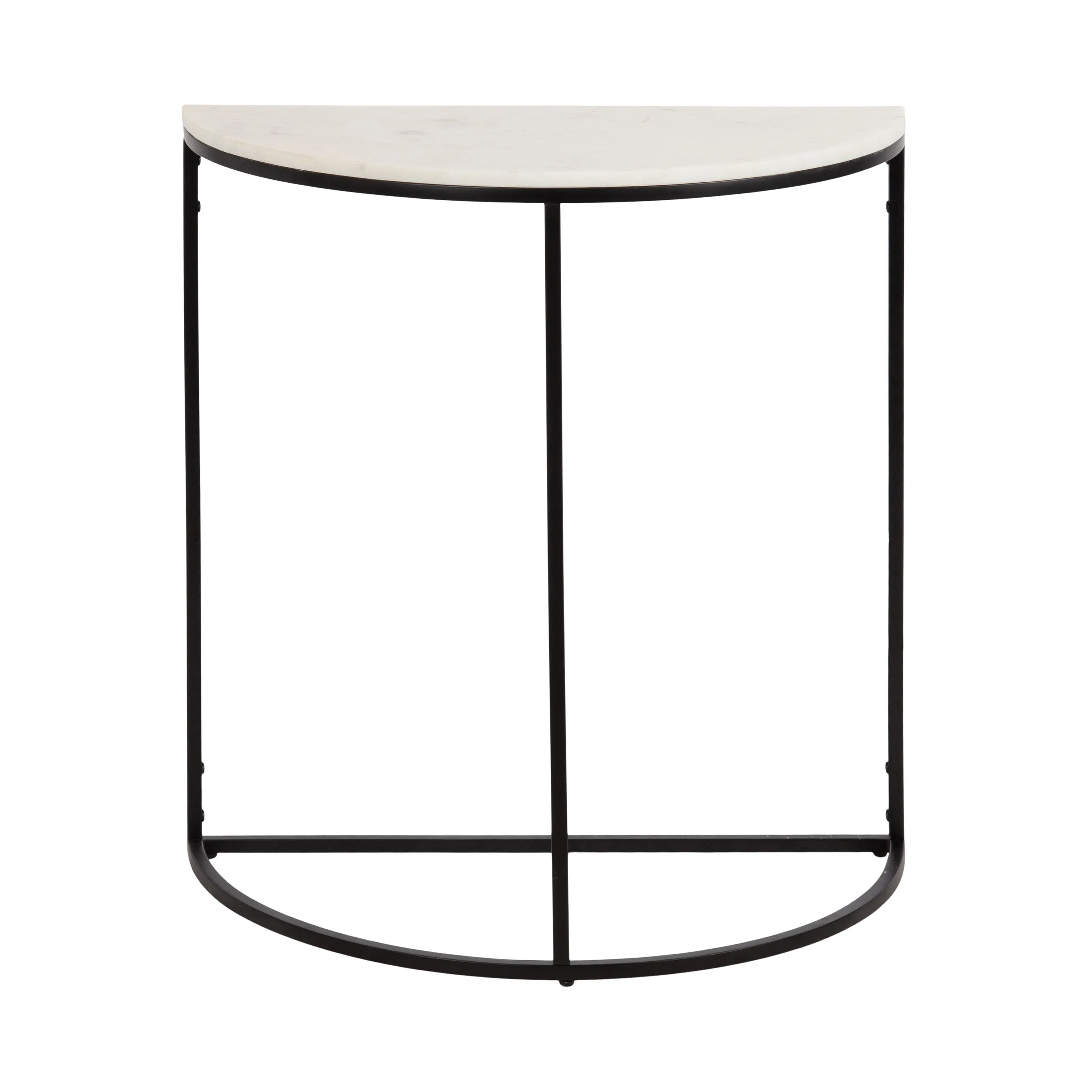 Dorrah Half-Circle Marble Console Table