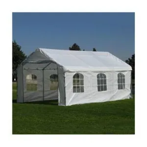 Enclosed Tarp Canopy w/ Windows 10' x 20'