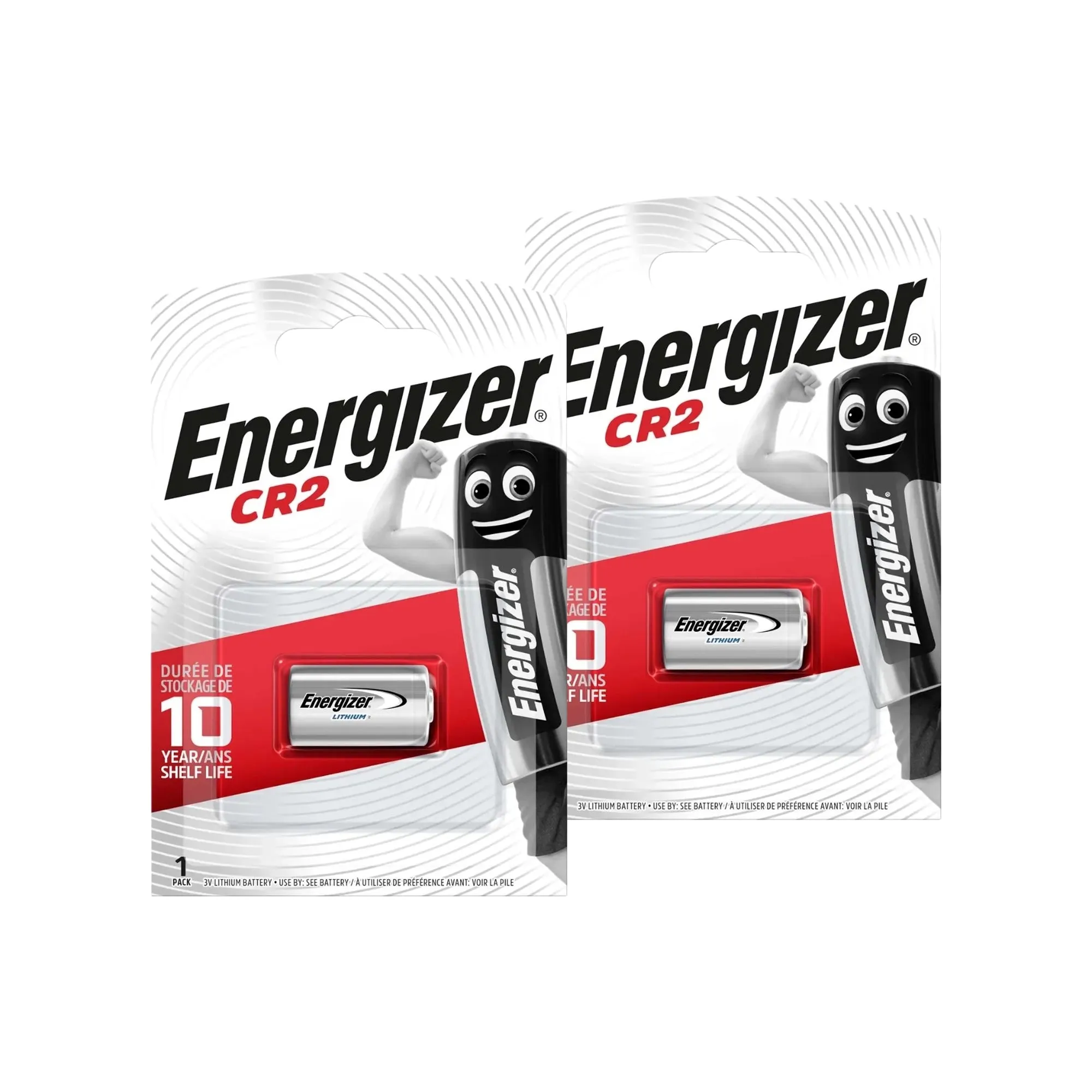 Energizer CR2 3V Lithium Battery - Pack of 2