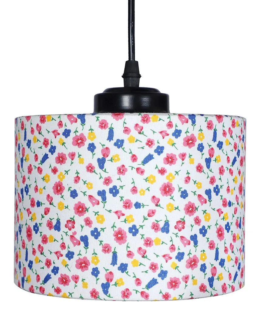 Floral Modern Round Drum Cluster Hanging Lamp