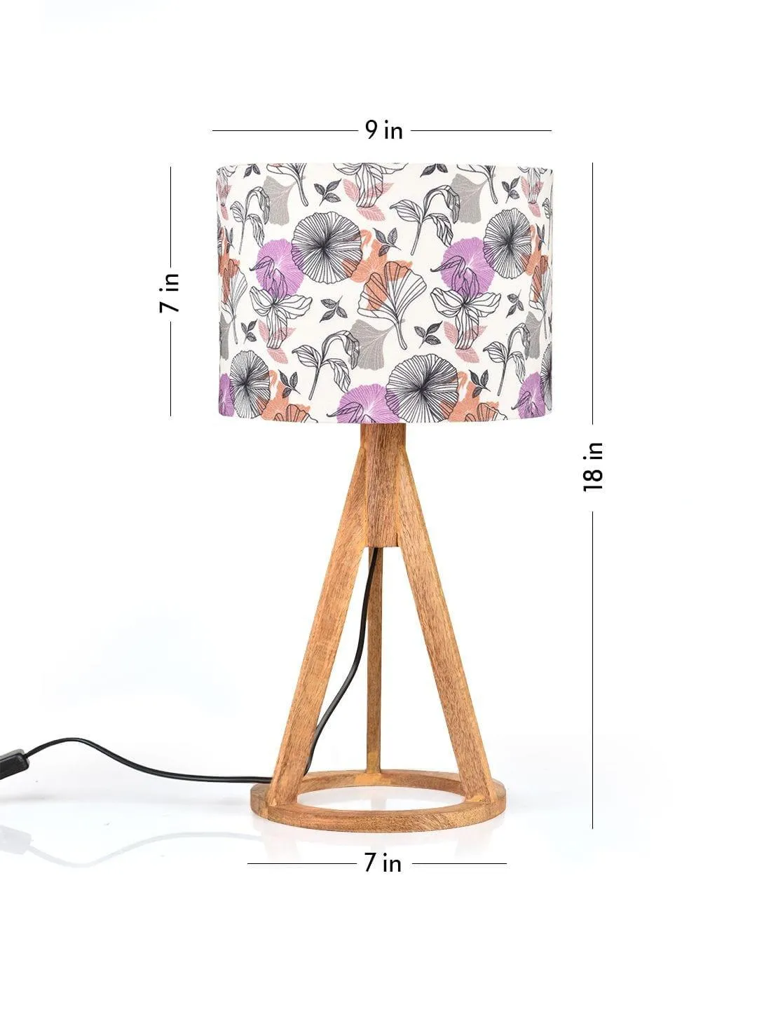 Gardenia Trio Wooden Lamp