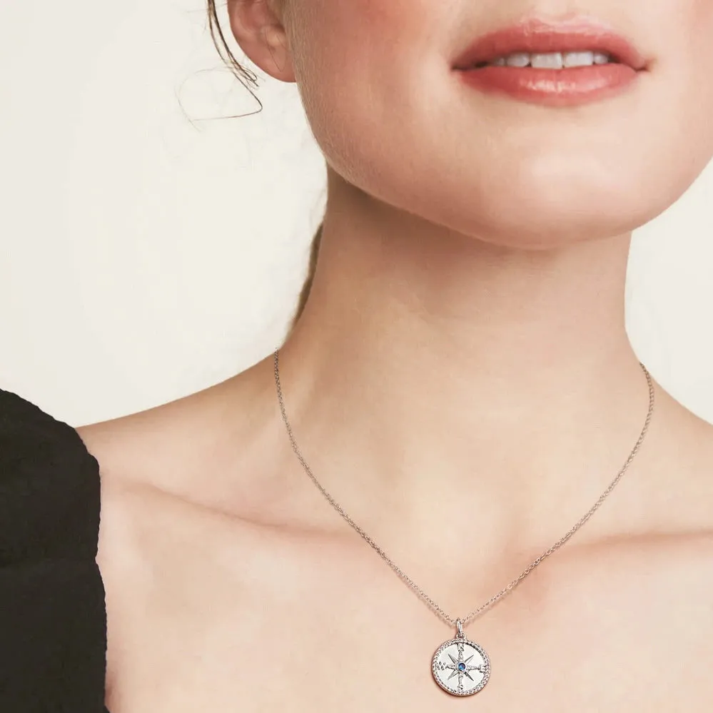 Graduation season compass necklace