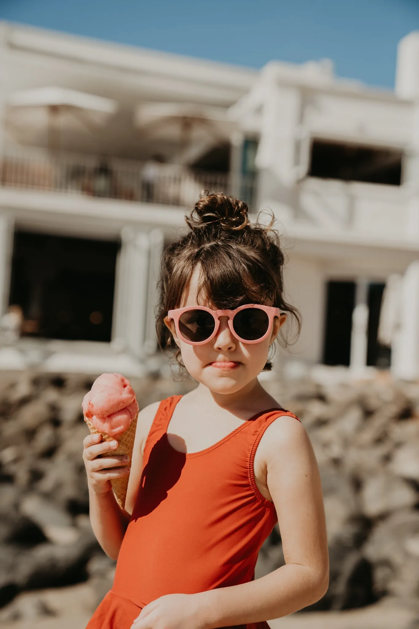 Kids Eco Sunglasses - Coral Pink