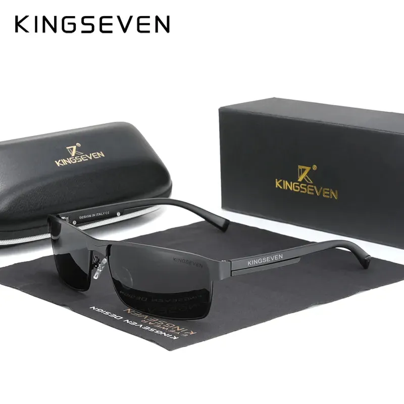 KINGSEVEN NEW Polarized Sunglasses Men Women Driving Square Eyewear Men's Sun Glasses Male Goggle UV400 Gafas De Sol