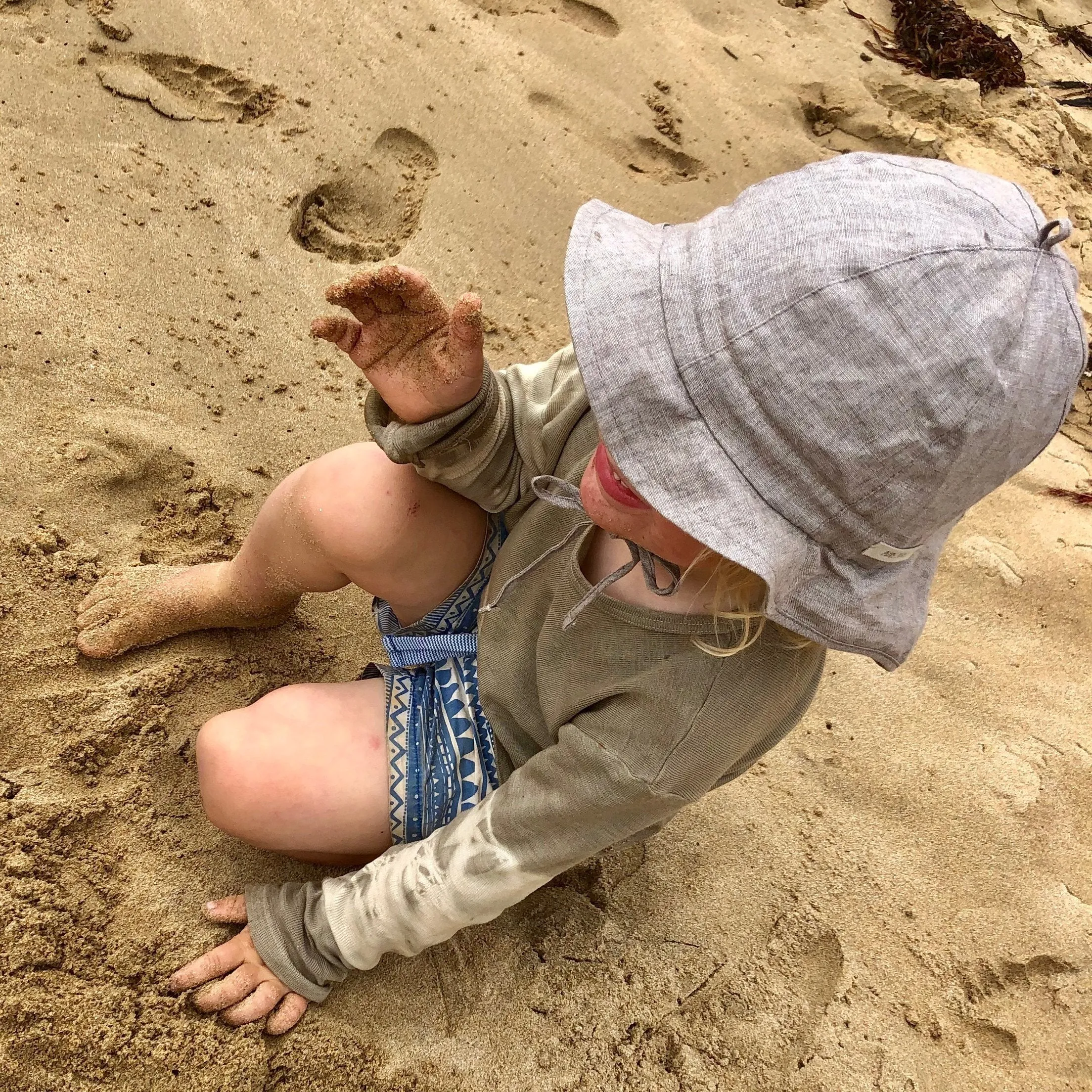 Linen Sun Hat (1-7y)