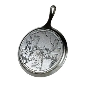 Lodge 10.5" Wildlife Series Cast Iron Griddle With Moose