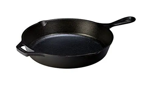 Lodge L8SK3 Cast Iron Skillet, Pre-Seasoned, 10.25-inch