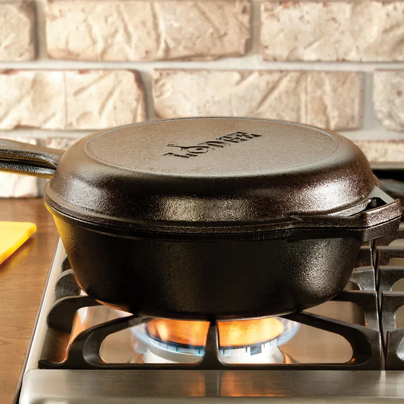 Lodge LOGIC 3.2 Quart Cast Iron Combo Cooker