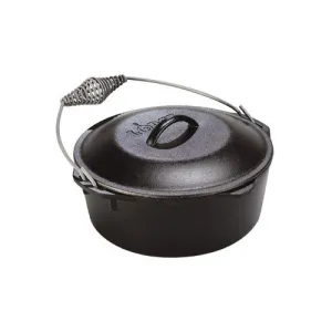 Lodge Logic 9qt Cast Iron Dutch Oven with Bail Handle