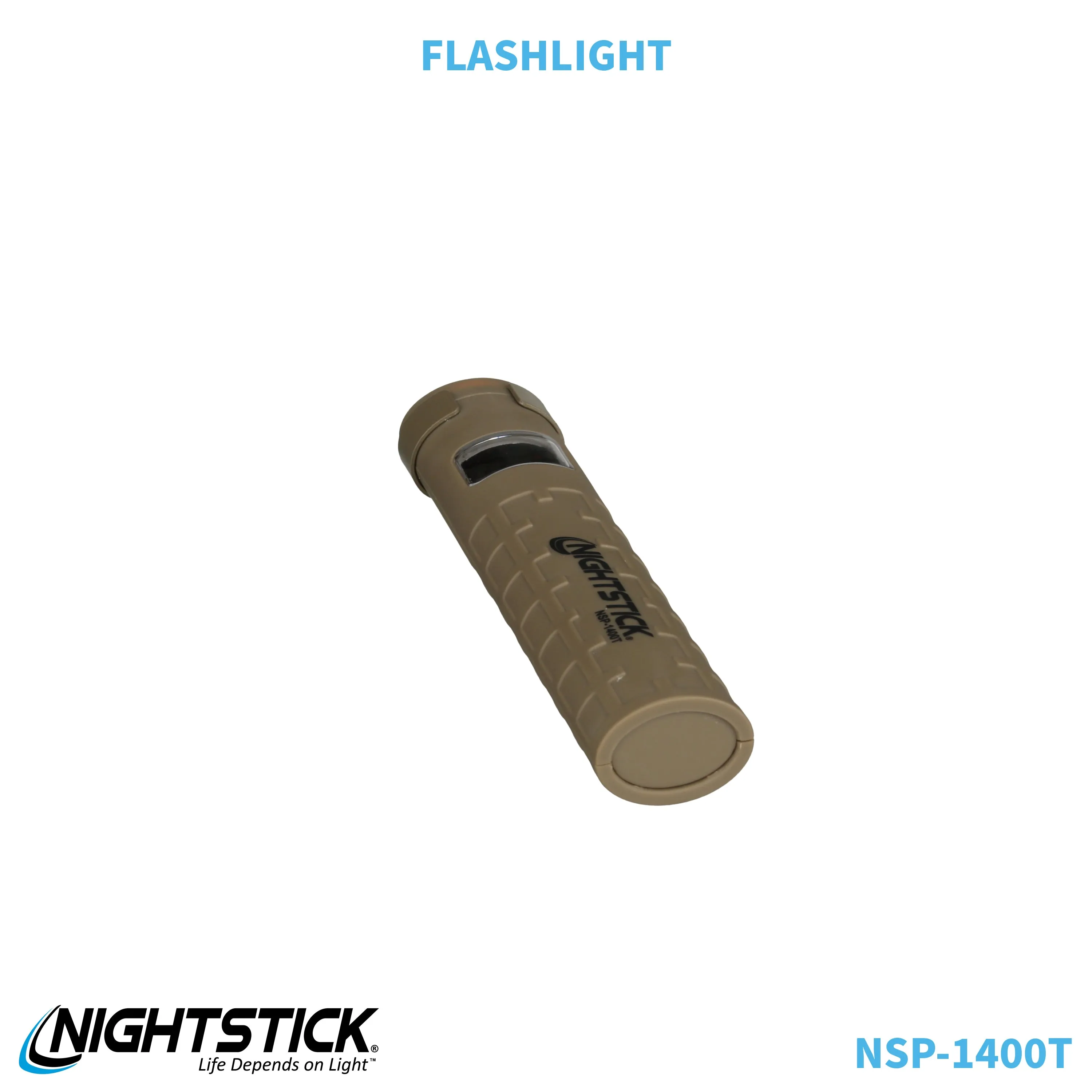 NSP-1400T: Dual-Switch Dual-Light Flashlight - 2 AAA