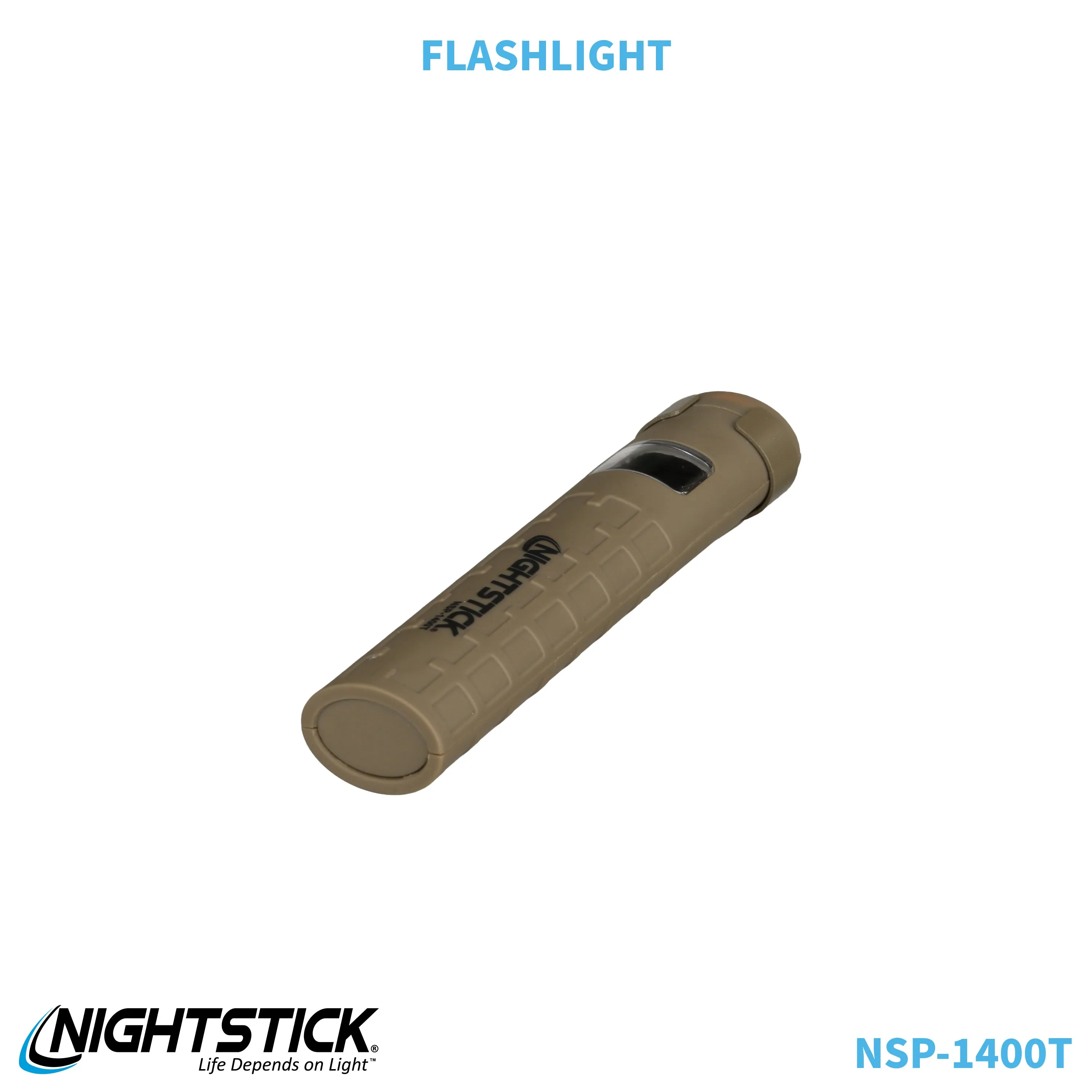 NSP-1400T: Dual-Switch Dual-Light Flashlight - 2 AAA