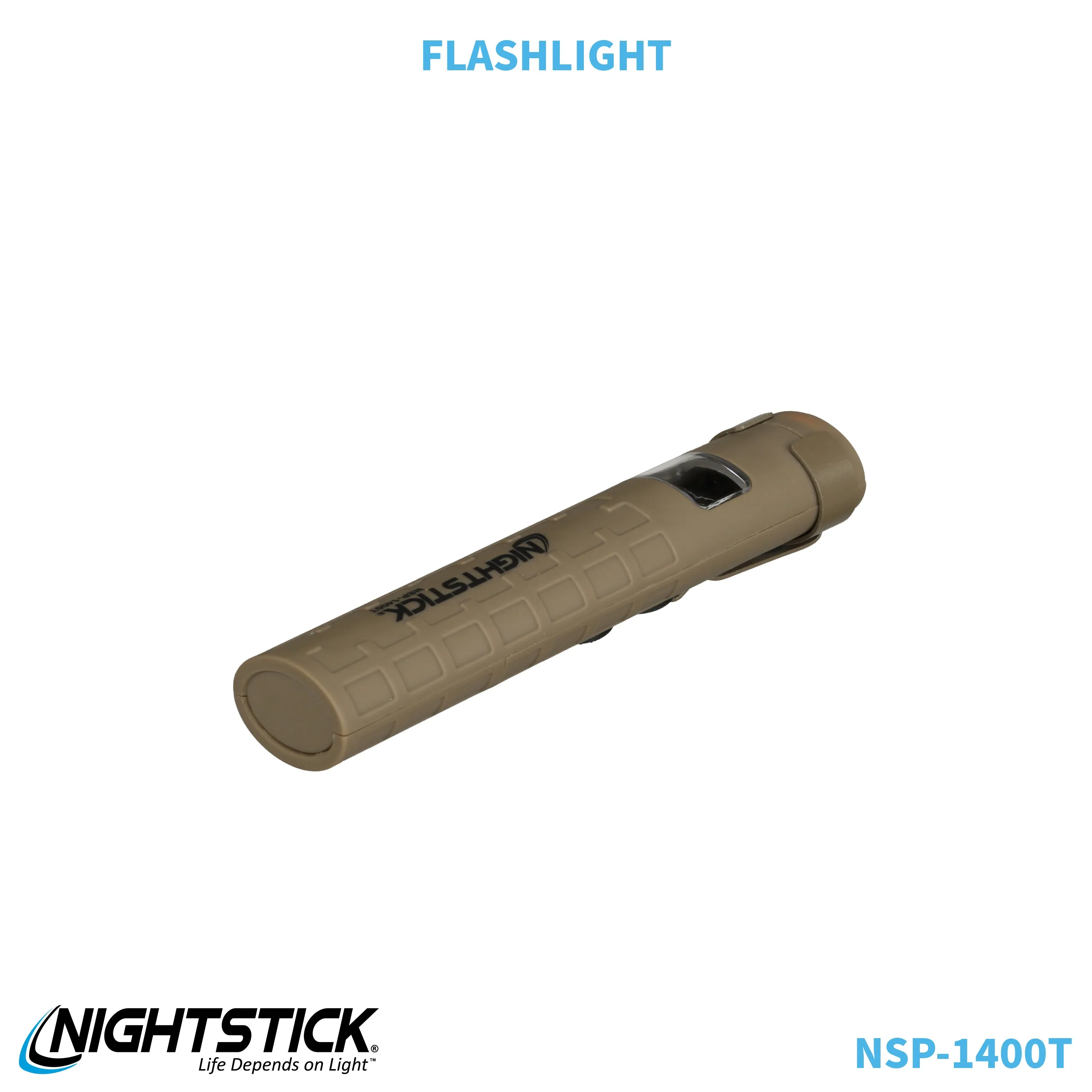 NSP-1400T: Dual-Switch Dual-Light Flashlight - 2 AAA