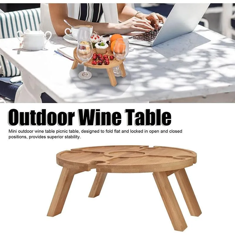 Outdoor Portable Folding Wine Table ID-6