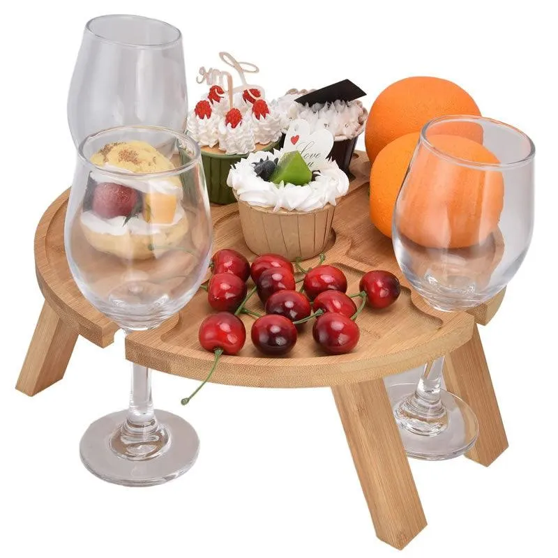 Outdoor Portable Folding Wine Table ID-6