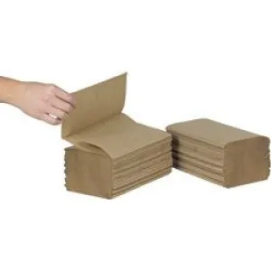 Paper Towels Single Fold Kraft - 16/case