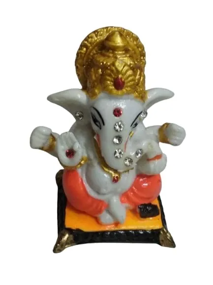 PARAAGSHOPPEGanesha Statue,Ganesha Idol Statue,Mini Lord Ganesha,Home Puja & Office Pooja, Home Decor, Office Mandir, Study Table & Gift