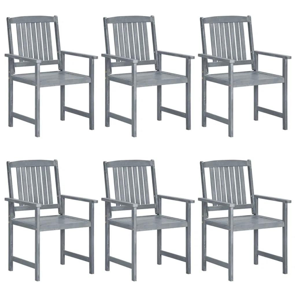 Patio Chairs Outdoor Dining Chair for Deck Garden Solid Wood Acacia