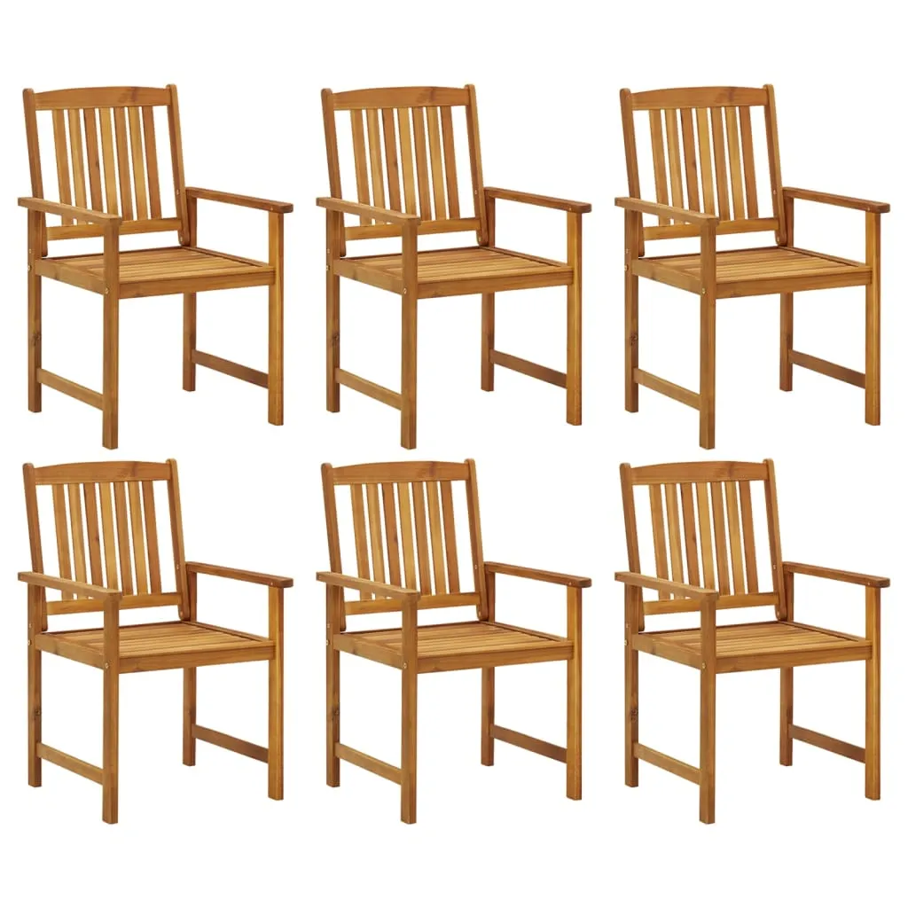 Patio Chairs Outdoor Dining Chair for Deck Garden Solid Wood Acacia