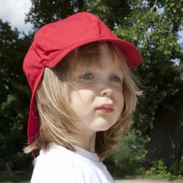 Pickapooh Organic Cotton UV Sun Hat: Felix Red