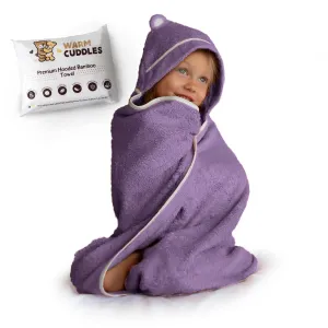 Premium Bamboo Toddler Towel with Hood (Purple)