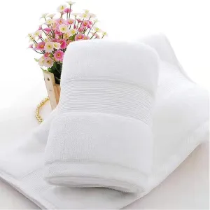 Premium Quality Super Soft Cotton Towel (White)