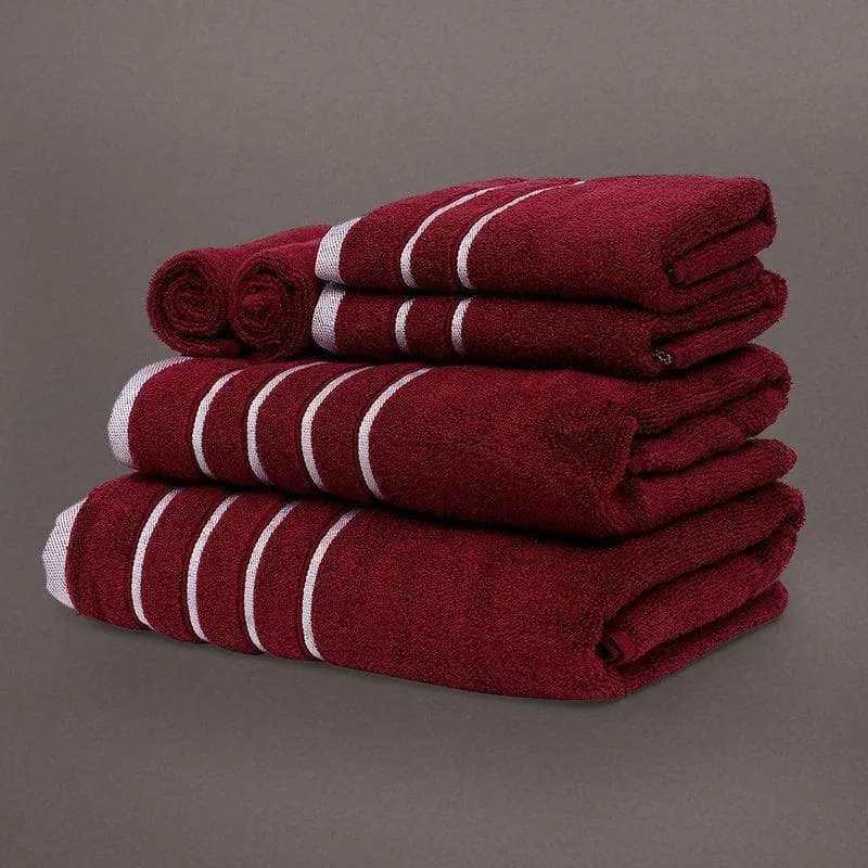 Red Oh-so-soft Towel (Six Piece Set)