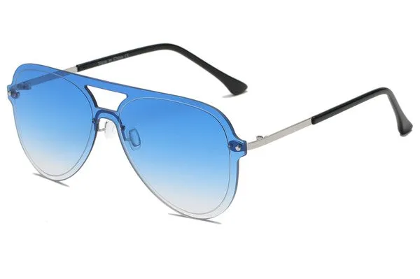 Rimless Aviator Sunglasses (With Colored Lenses)