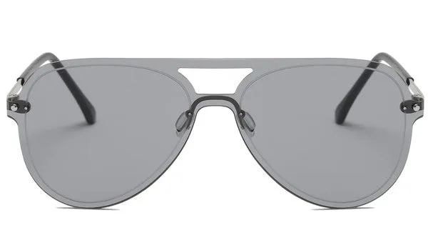 Rimless Aviator Sunglasses (With Colored Lenses)